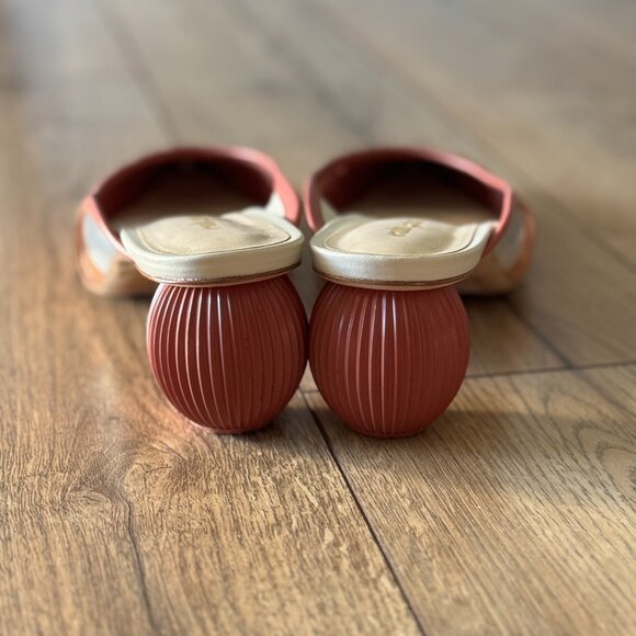 Cult Gaia Alia Mule in Pink & Tan - Picture 3 of 7